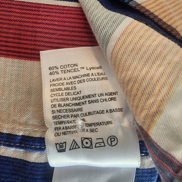 Tommy Bahama Shirt Mens 2XL Multicolor Plaid Button Up Long Sleeve Cotton Tencel - Picture 7 of 12